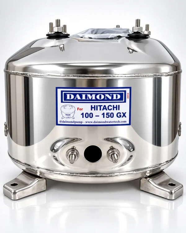 3_11zon DAIMOND ถังปั๊มน้ำสแตนเลสสำหรับปั๊มน้ำอัตโนมัติ HITACHI WT-P100-300G.X