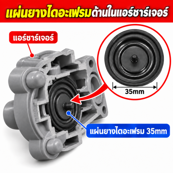 แผ่นยางไดอะแฟรม บอดี้วาว HITACHI